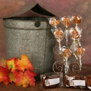 Lollipops on metal stand