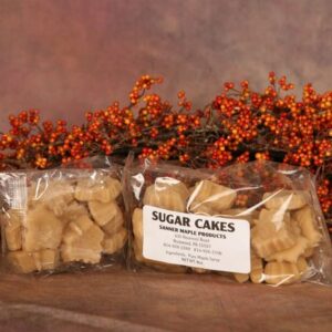 Packaged sugar cakes and festive decoration